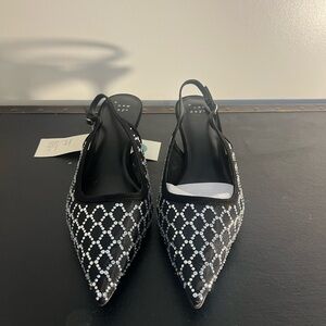 a new day Black and White Rhinestone Heels size 8